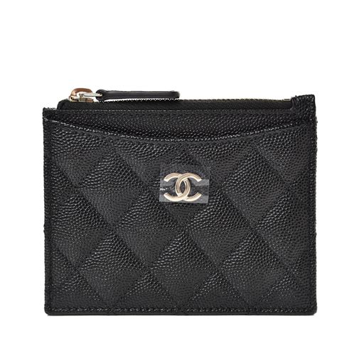 chanel maroquinerie paris|Chanel card holder with zipper.